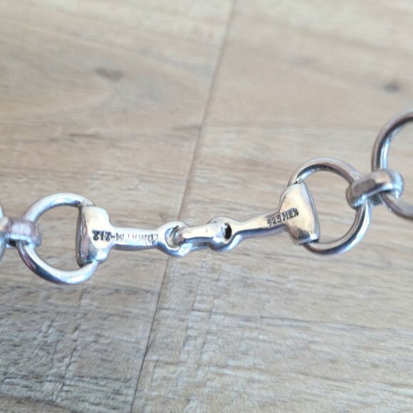 Horse bit Snaffle sterling silver 925 bracelet/bangle. Pluma(?) Mexico - Picture 6 of 8
